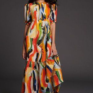 ANTHROPOLOGIE Maeve Suzannah Maxi Dress Small Petite